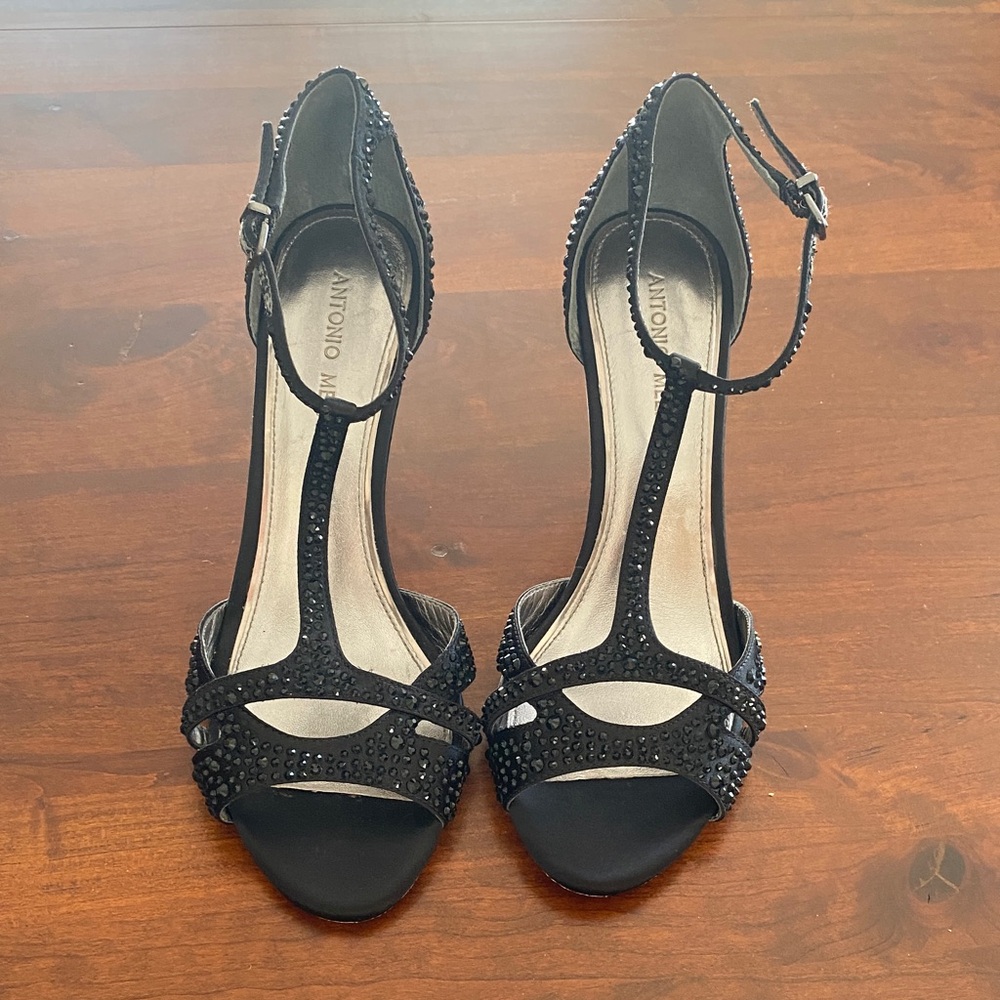 🔥Bundle 5 for $15🔥 ANTONIO MELANI Black Embellished Heels